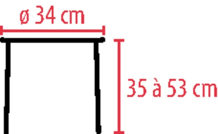 Tabouret de douche DOA