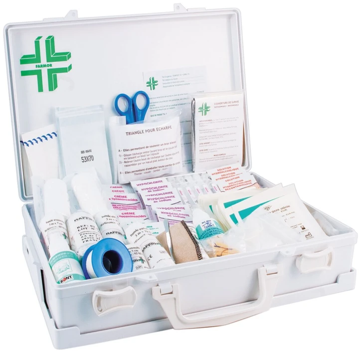 Coffret de secours MULTIRISQUES 10 à 12 personnes