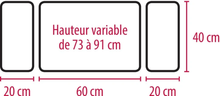 Table pont de lit EASY BRIDGE