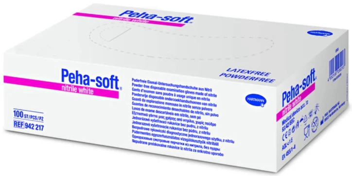Gant PEHA-SOFT® NITRILE WHITE Non stérile