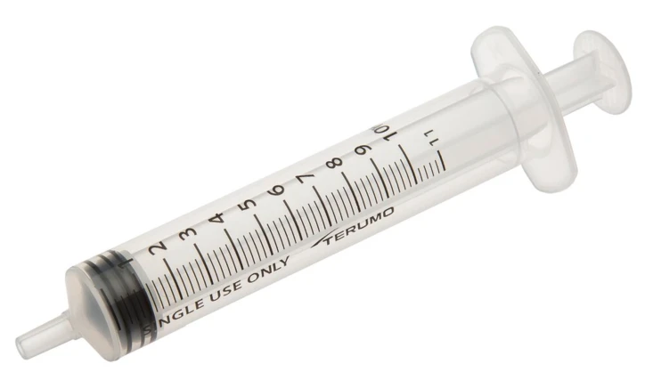 Seringue 3 pièces sans aiguille