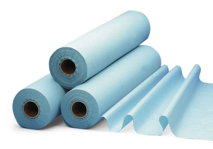 Drap d'examen plastifié