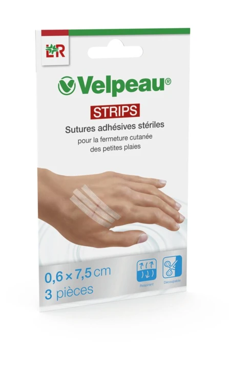 Sutures adhésives stériles VELPEAU® STRIP