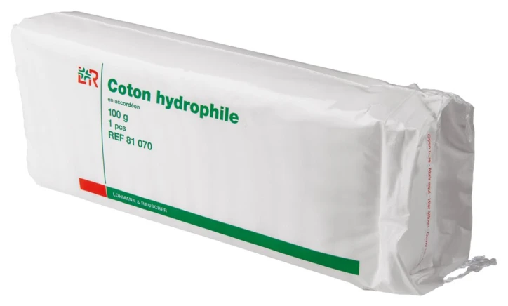 Coton hydrophile accordéon