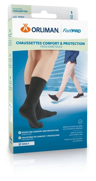 Chaussettes CONFORT ET PROTECTION DAILY Orliman FeetPAD®