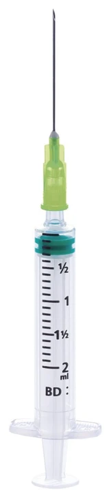 Seringue 3 pièces BD EMERALD™ avec aiguille
