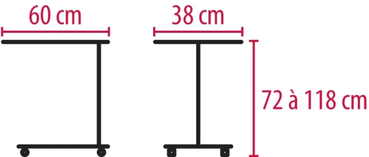 Table de lit JOLETI