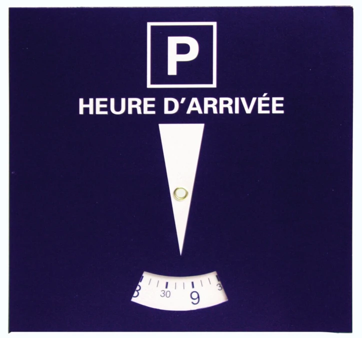 Disque de stationnement zone bleue