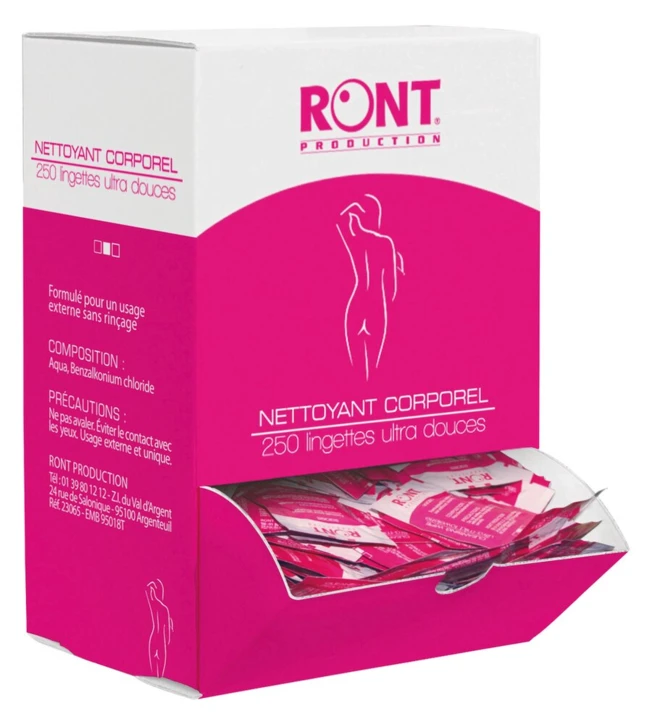 Lingette nettoyante corporelle