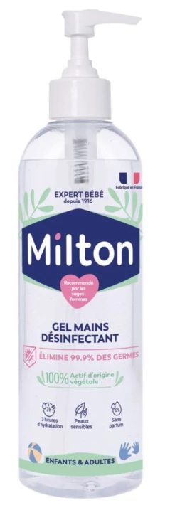 Gel mains désinfectant MILTON