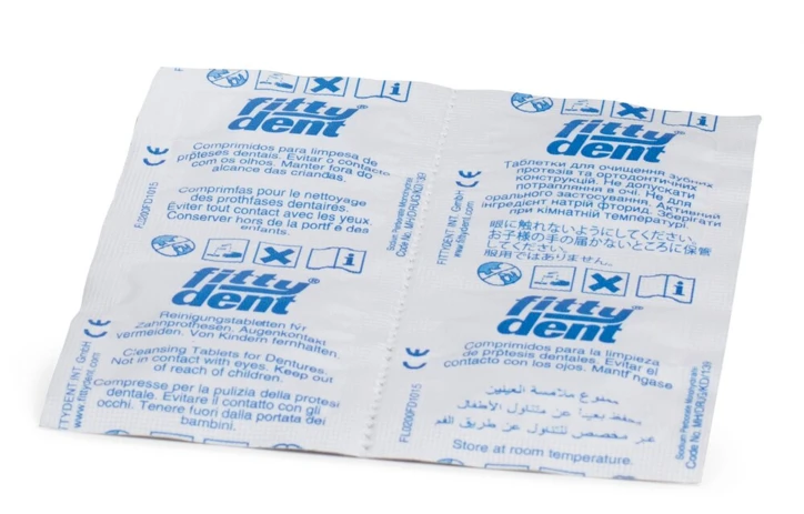 Comprimé nettoyant pour prothèse dentaire FITTYDENT