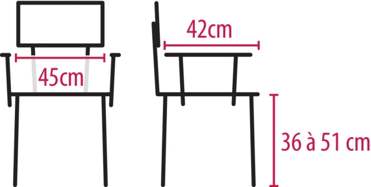 Chaise garde-robe 3 en 1 TALIS