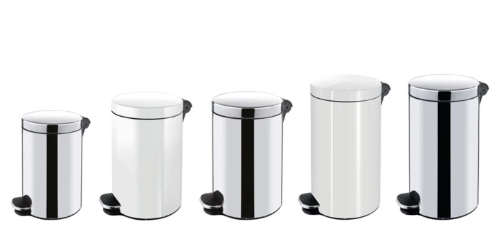 Poubelle en inox ou métal