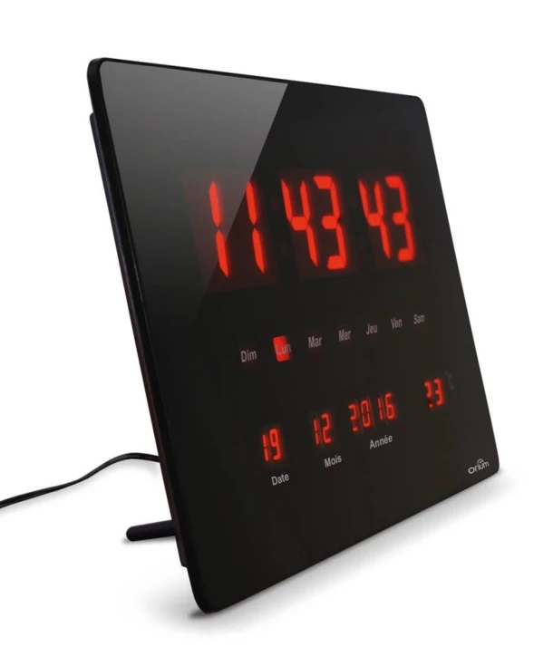 Horloge à LED rouge CHRONOS