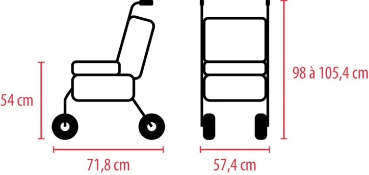 Rollator 4 roues R08