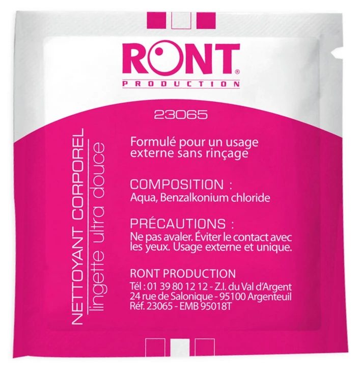 Lingette nettoyante corporelle