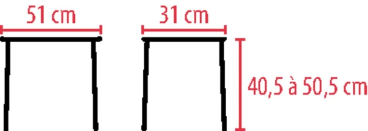 Tabouret de douche CADIZ