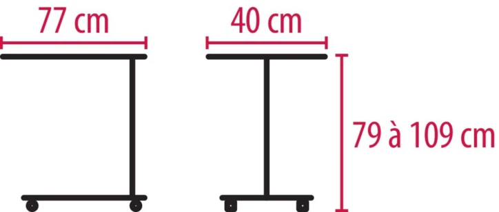 Table de lit fixe