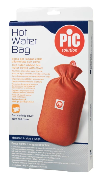 Bouillotte caoutchouc naturel avec housse