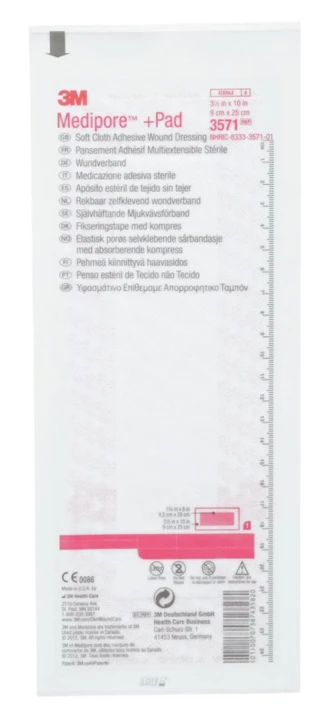 Pansement absorbant stérile multi-extensible 3M™ MEDIPORE™ + PAD(18)
