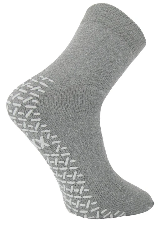 Chaussettes avec picots antidérapants