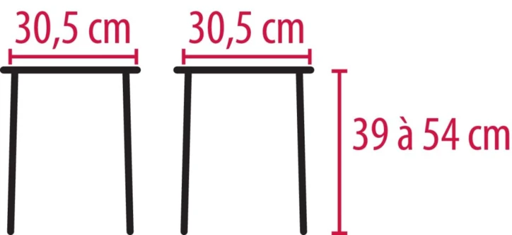 Tabouret de douche compact QUATTRO