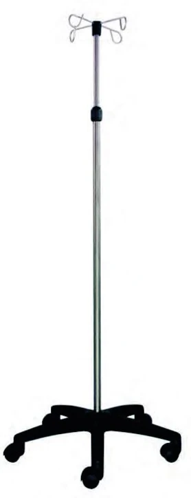 Pied à sérum en inox