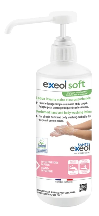 Lotion lavante mains et corps parfumée EXEOL SOFT