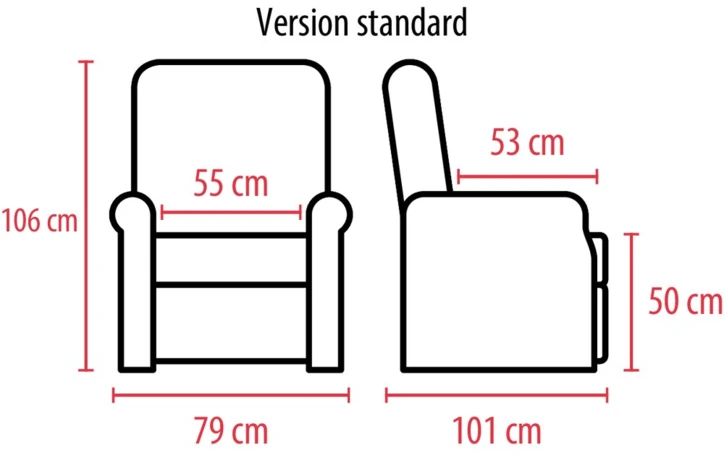 Fauteuil releveur LOUISE - 4 moteurs