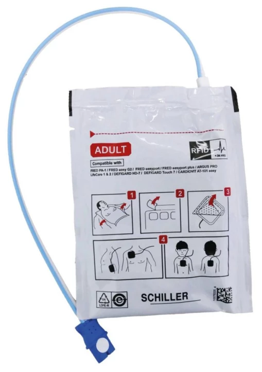 Électrode pré-connectée pour défibrillateur FRED PA-1