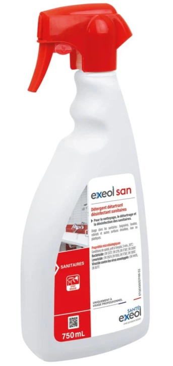 Détergent détartrant désinfectant sanitaires EXEOL SAN