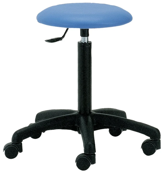 Tabouret laqué sur roulettes