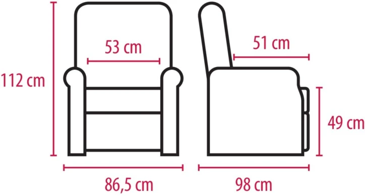 Fauteuil releveur SHEFFIELD - 4 moteurs