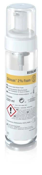 Mousse lavante antimicrobienne SKINSAN™ 2% Foam