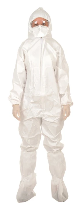 Combinaison à capuche à usage unique