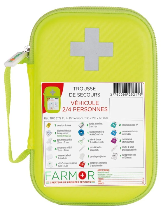Trousse de secours VÉHICULE 2 à 4 personnes