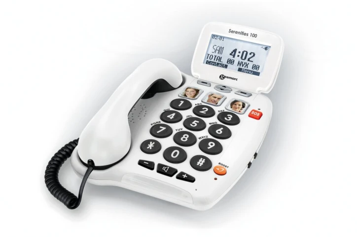 Téléphone Serenities 100 avec bracelet télécommande SOS