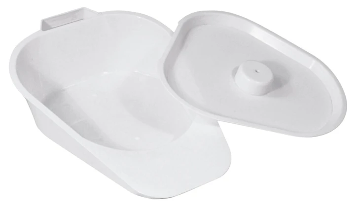 Bassin de lit avec couvercle blanc