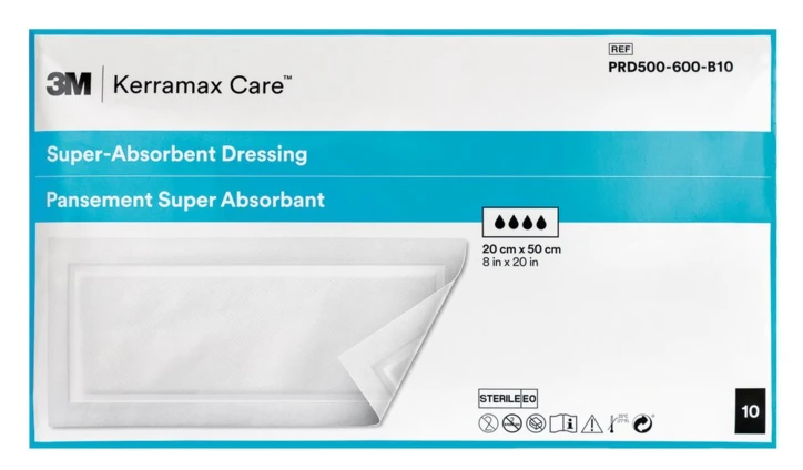 Pansement hydrocellulaire super absorbant KERRAMAX CARE™