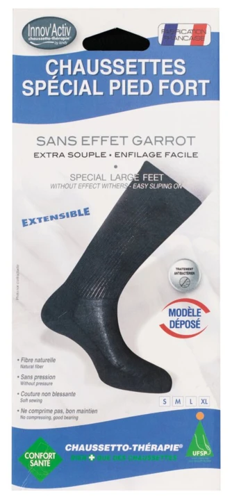 Chaussettes spéciales pied fort