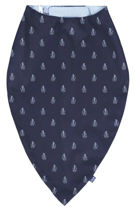 Bavoir-foulard en coton