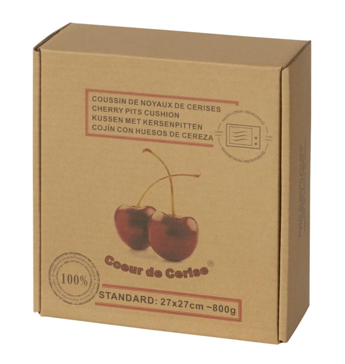 Coussin cœur de cerise