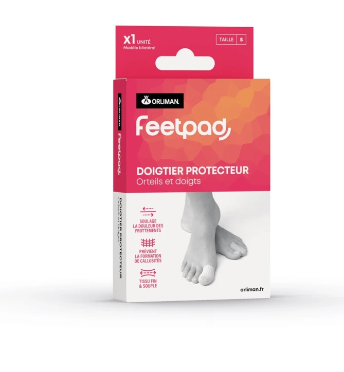 Tube protecteur gel et tissu orteils et doigts Orliman FeetPAD®