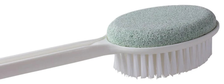 Brosse de douche exfoliante 2 faces