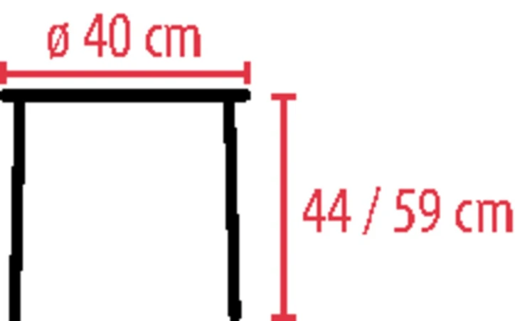 Tabouret de douche rond ESTEBAN JOLETI