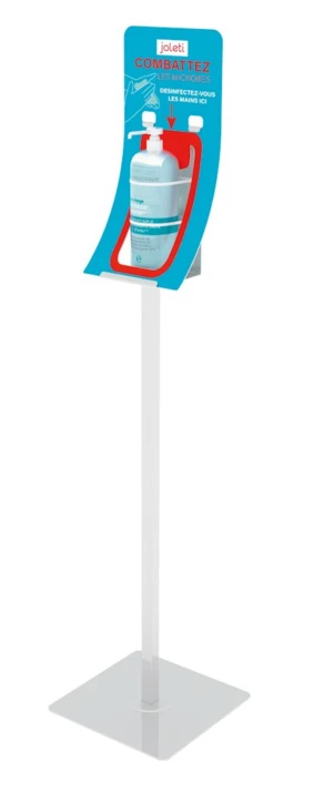 Station totem distributrice de gel JOLETI