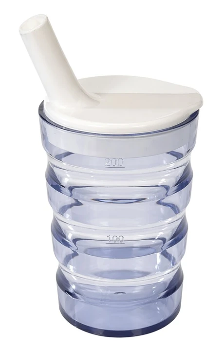 Couvercle pour verre ergonomique