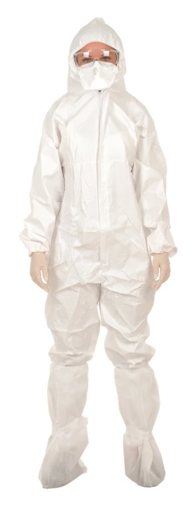 Combinaison à capuche à usage unique