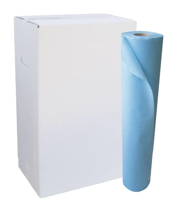 Drap d'examen ouaté plastifié