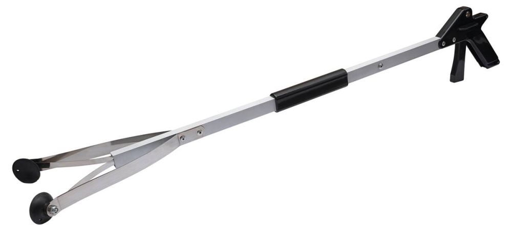 Pince De Préhension Pliable - 80 Cm - Pour Personnes âgées, Enceintes Ou Convalescence - Avec Ventouse Antidérapante